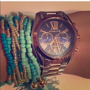 Rose Gold & Silver Michael Kors watch